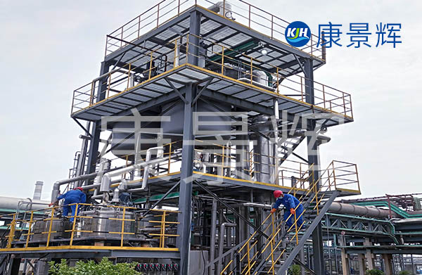 大型的河北多效蒸發器，采用直立的落地式的結構，占地面積小，布局合理